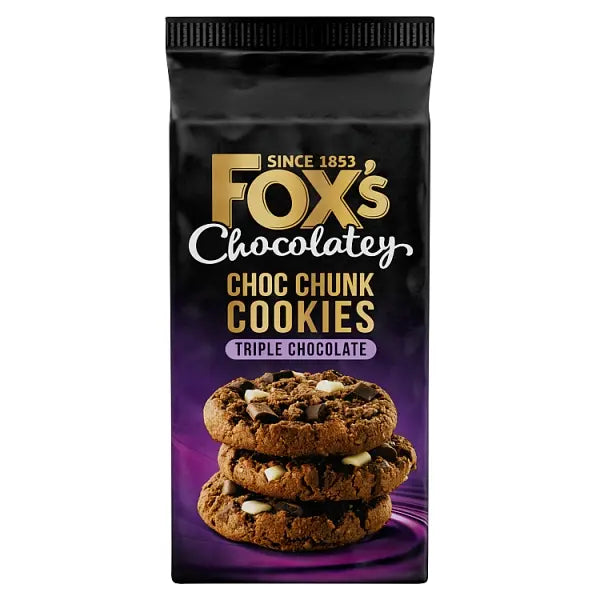 Foxs Biscuits Triple Choc Chunkie Cookie 180g