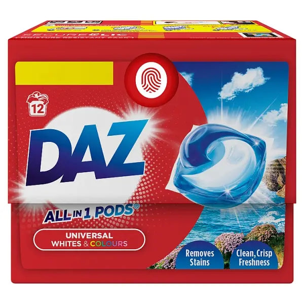 Daz All In 1 Whites And Colour Pods 12's