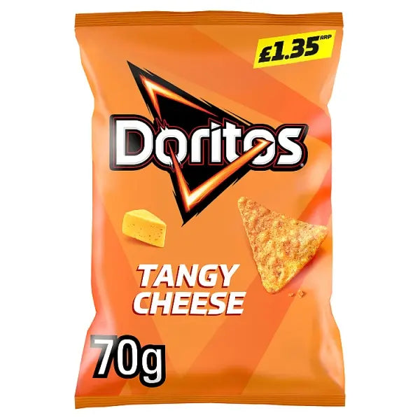 Doritos Tangy Cheese Tortilla Chips Sharing Bag Crisps 70g