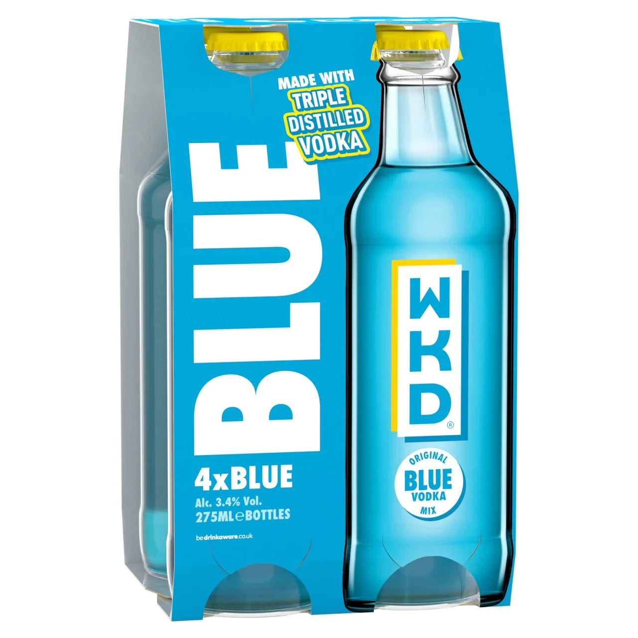 WKD Blue Original Vodka Mix 4 x 275ml