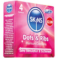 Skins Condoms Dots & Rib 4pk