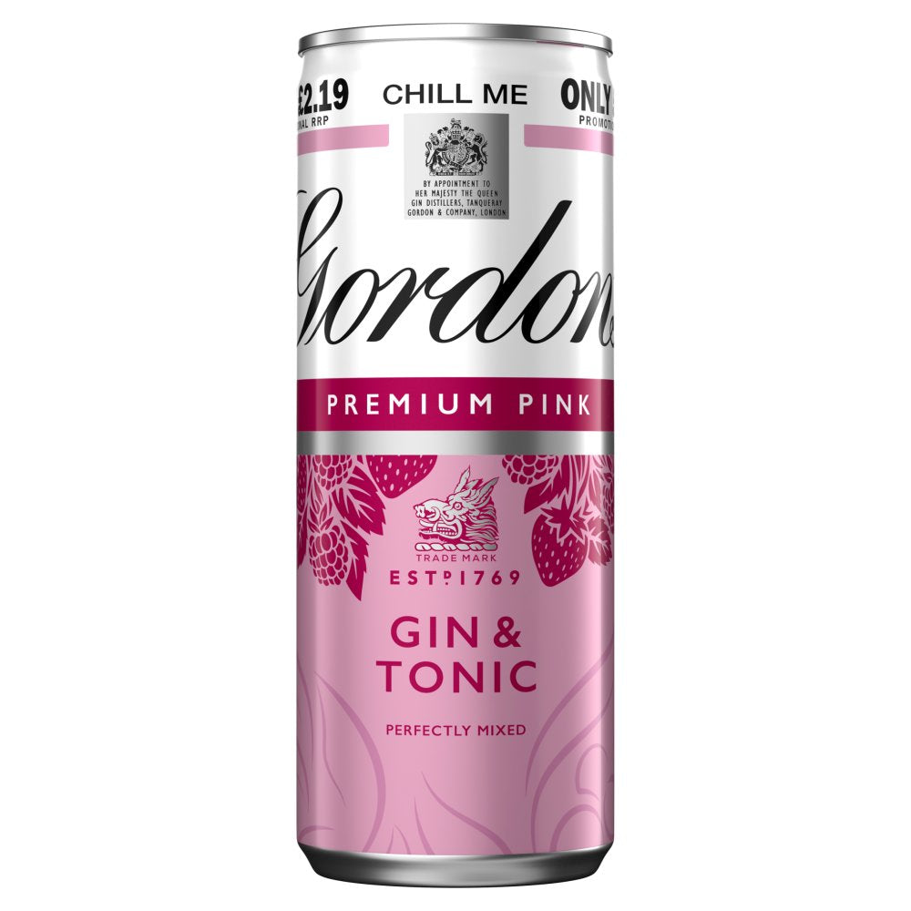 Gordon's Premium Pink Gin & Tonic 250ml 5% vol