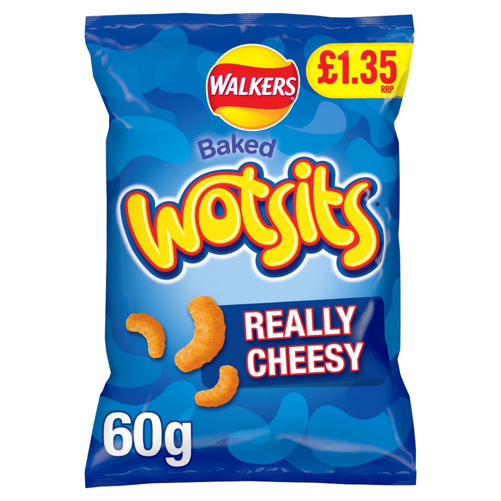 Walkers Wotsits Cheese Snacks Crisps 60g