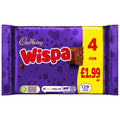 Cadbury Wispa Chocolate Bar 4 Pack Multipack 94.8g