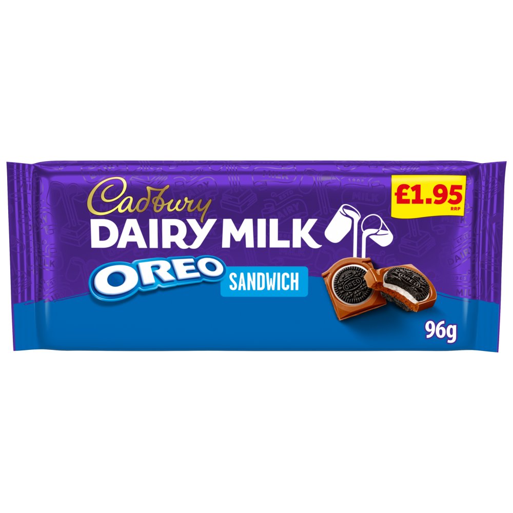 Cadbury Dairy Milk Oreo Sandwich Bar 96g