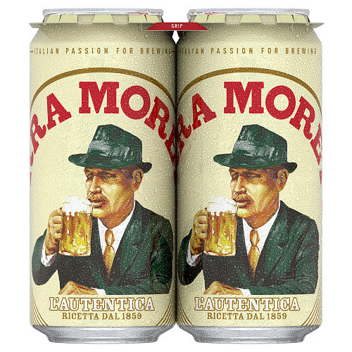 Birra Moretti Premium Lager Cans 4 x 440ml