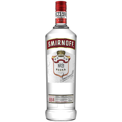 Smirnoff No. 21 Vodka 37.5% vol 1L Bottle