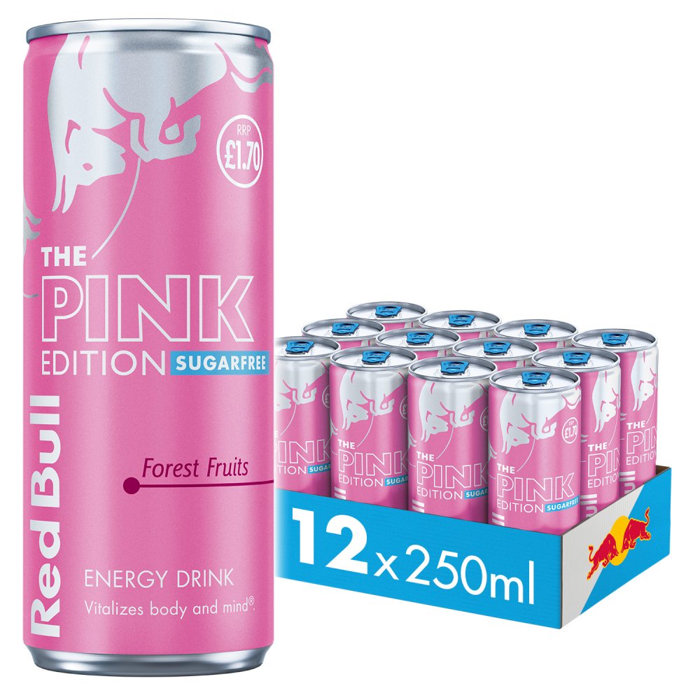 Red Bull The Pink Edition Sugarfree Forest Fruits Energy Drink 250ml