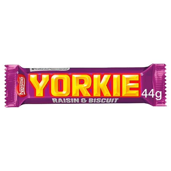Yorkie Raisin & Biscuit Chocolate Bar 44gm