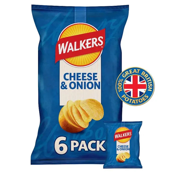 Walkers Cheese & Onion Multipack Crisps
