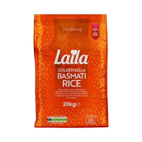 Laila Basmati Golden Sela Rice 20kg