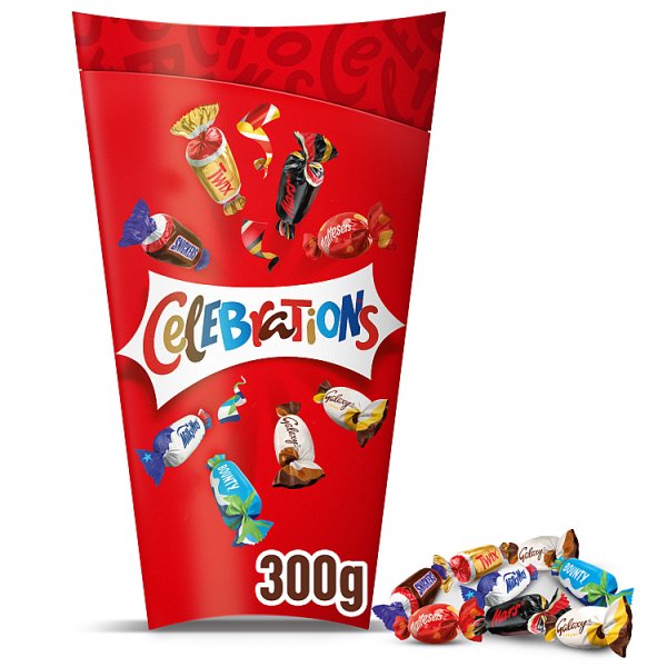 Celebrations Milk Chocolate Bars Flip Carton 300g