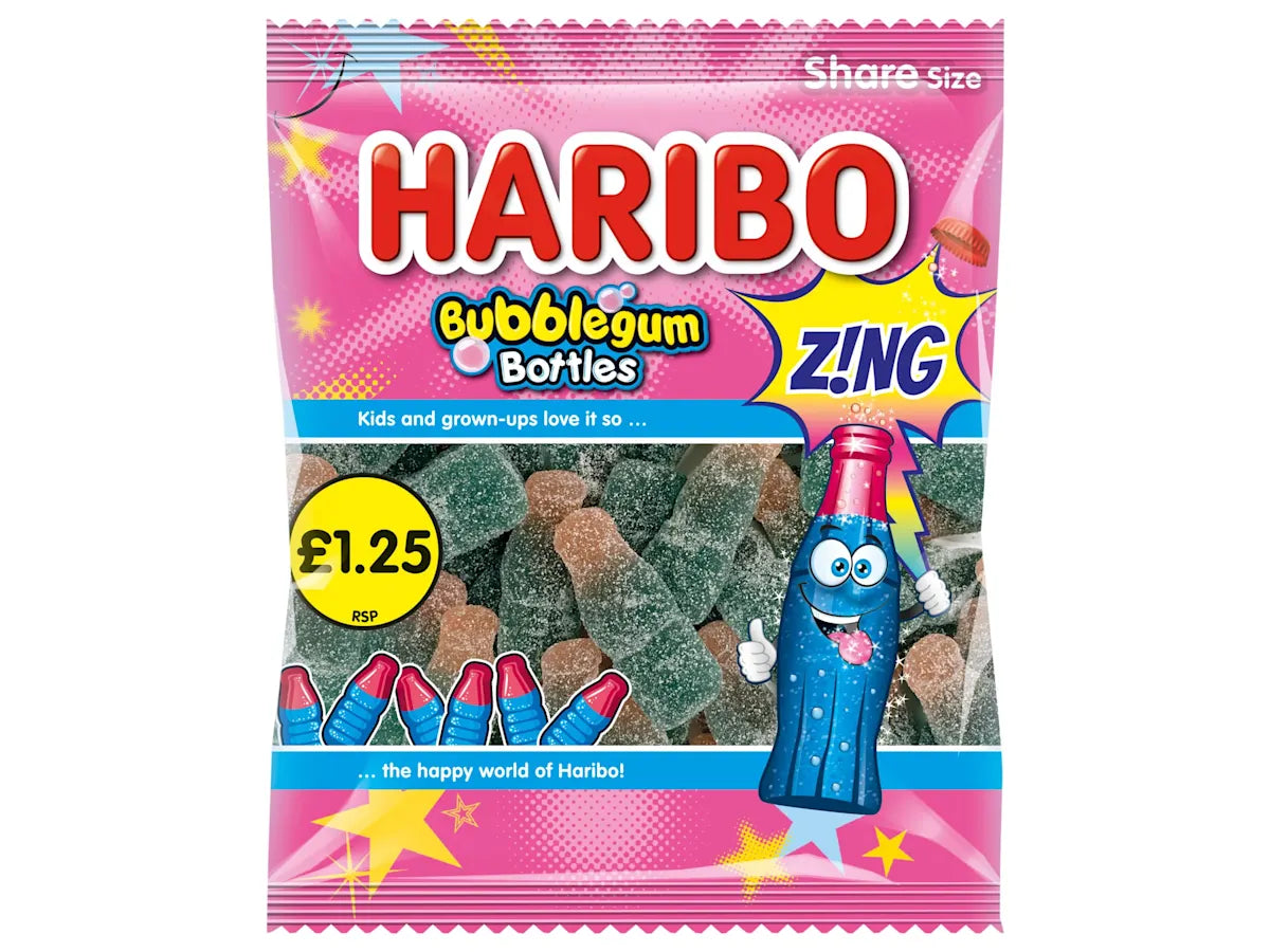 HARIBO Bubblegum Bottles 140g