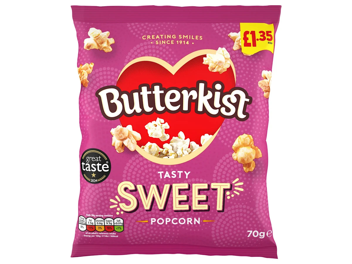 Butterkist Tasty Sweet Popcorn 70g