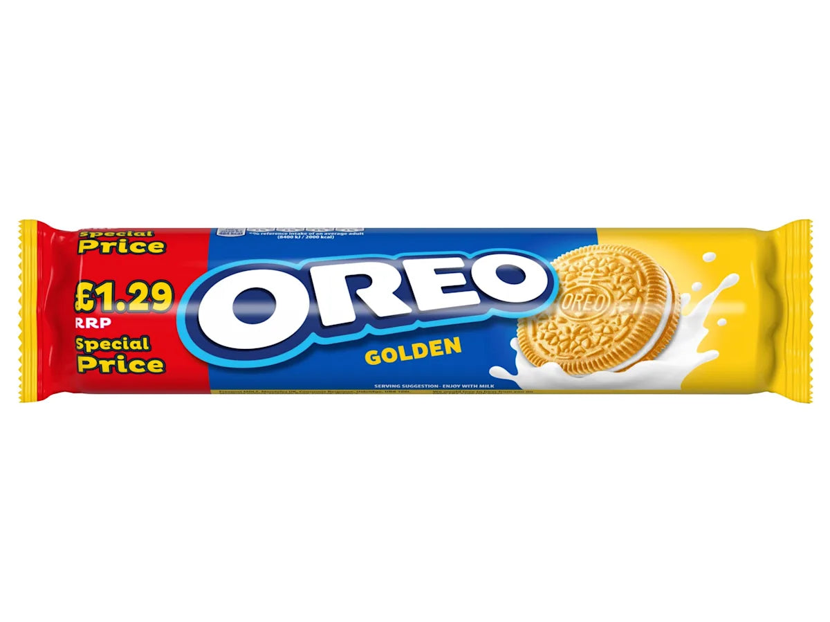 OREO Golden Sandwich Biscuits 154g