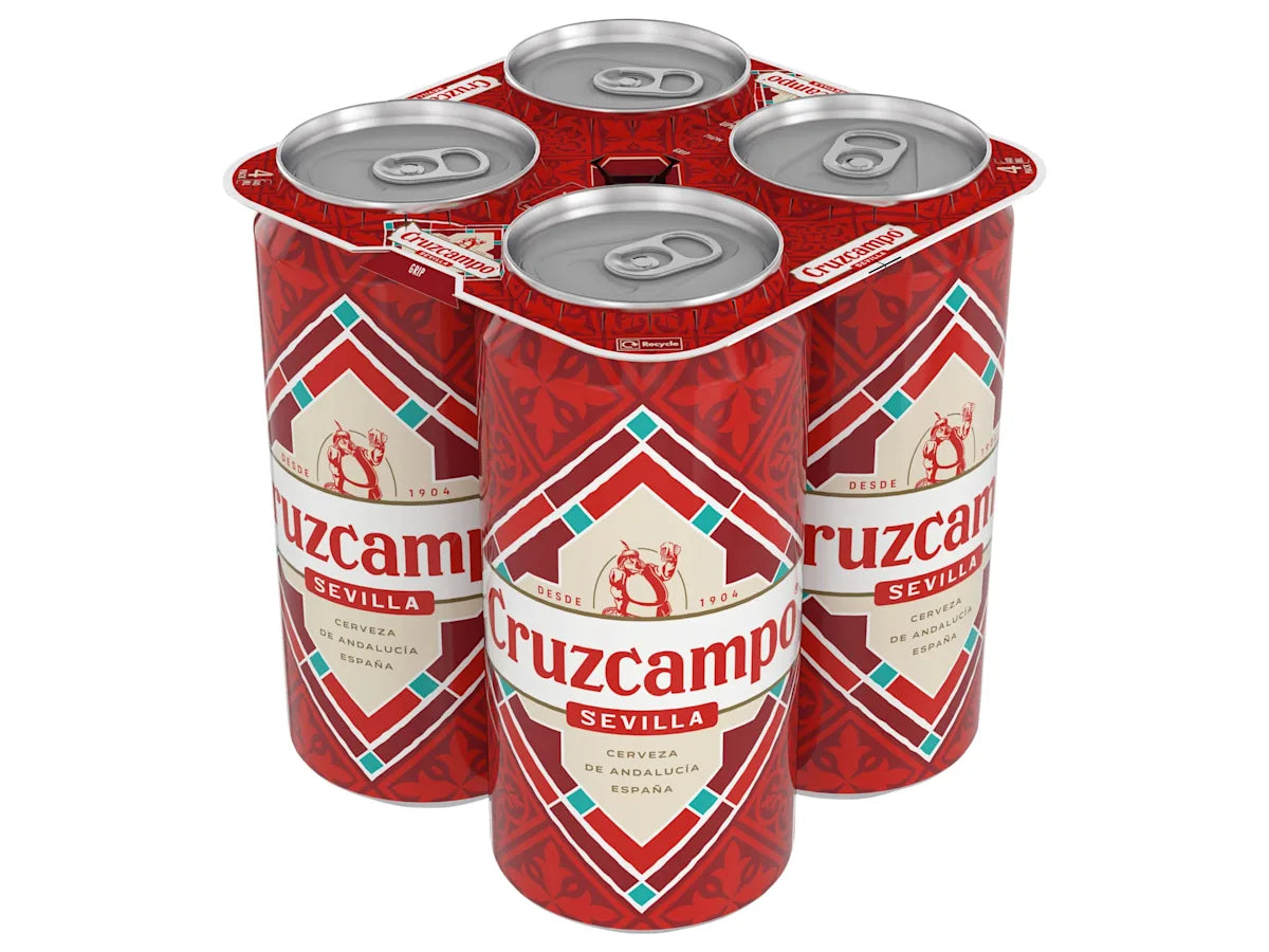 Cruzcampo Sevilla Beer Cans 4 x 440ml