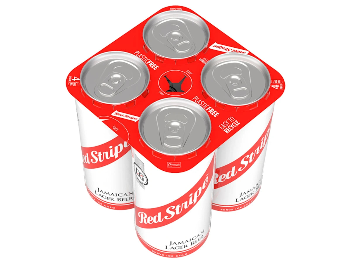 Red Stripe Jamaican Lager Beer Cans 4 x 440ml