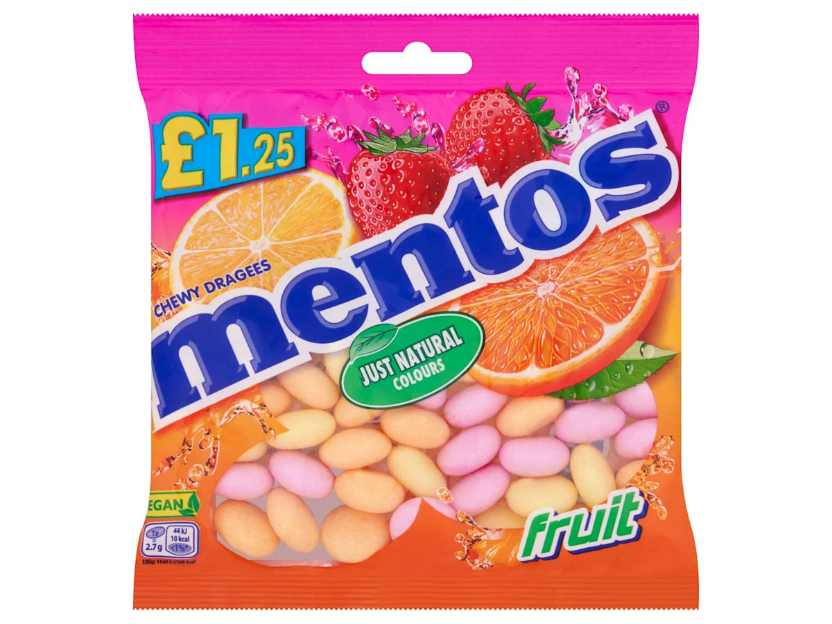 Mentos Chewy Dragees Fruit 135g