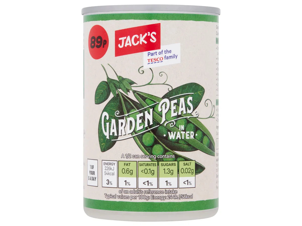 Jack's Garden Peas in Water 300g