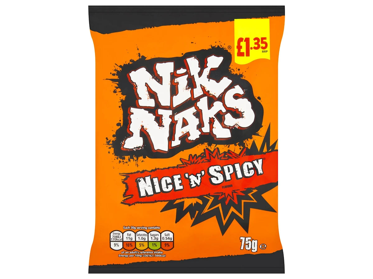 Nik Naks Nice 'N' Spicy Flavour 75g