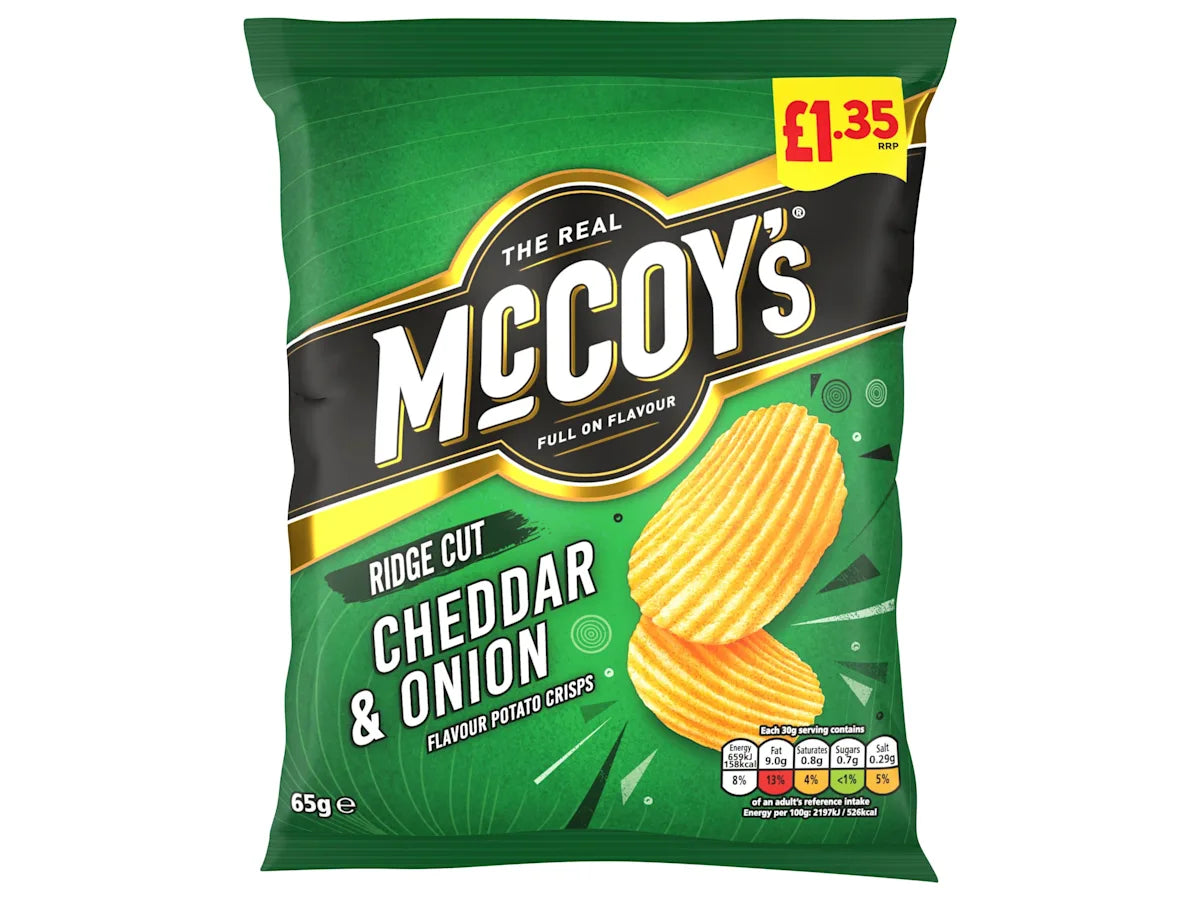 McCoy's Ridge Cut Thai Sweet Chicken Flavour Potato Crisps 65g