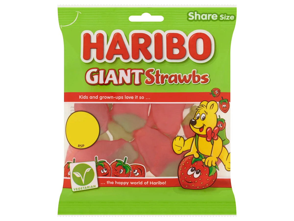 HARIBO Giant Strawbs 140g