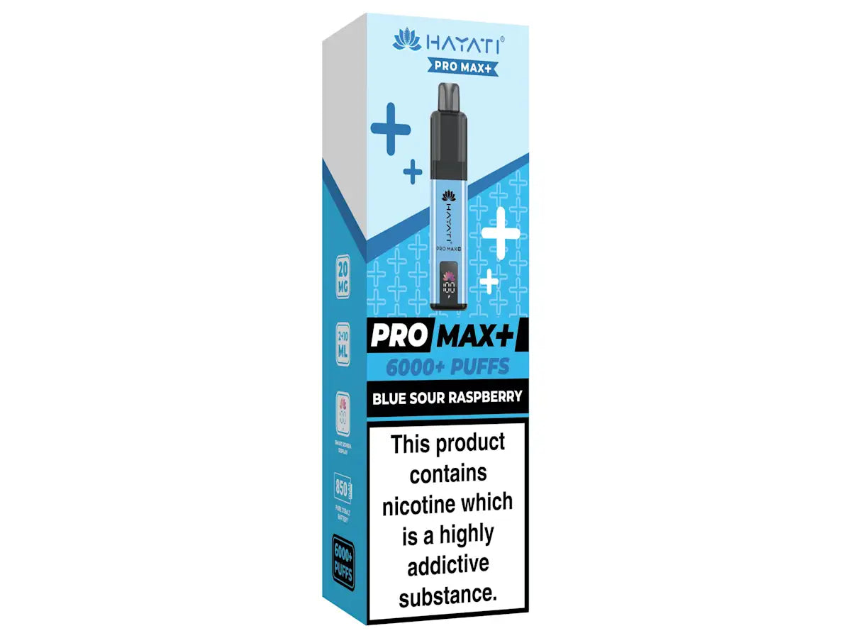 Hayati Pro Max+ 6000+ Puffs Blue Sour Raspberry