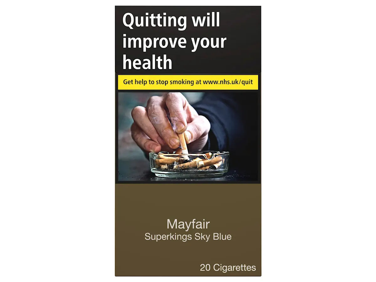 Mayfair Superkings Sky Blue 20 Cigarettes