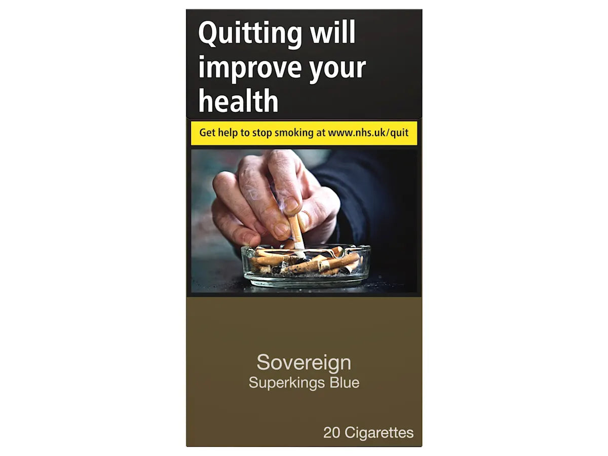 Sovereign Superkings Blue 20 Cigarettes