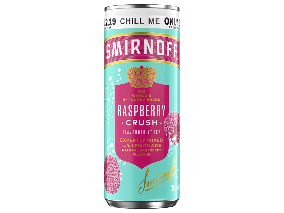 Smirnoff Raspberry Crush & Lemonade 5% vol Can