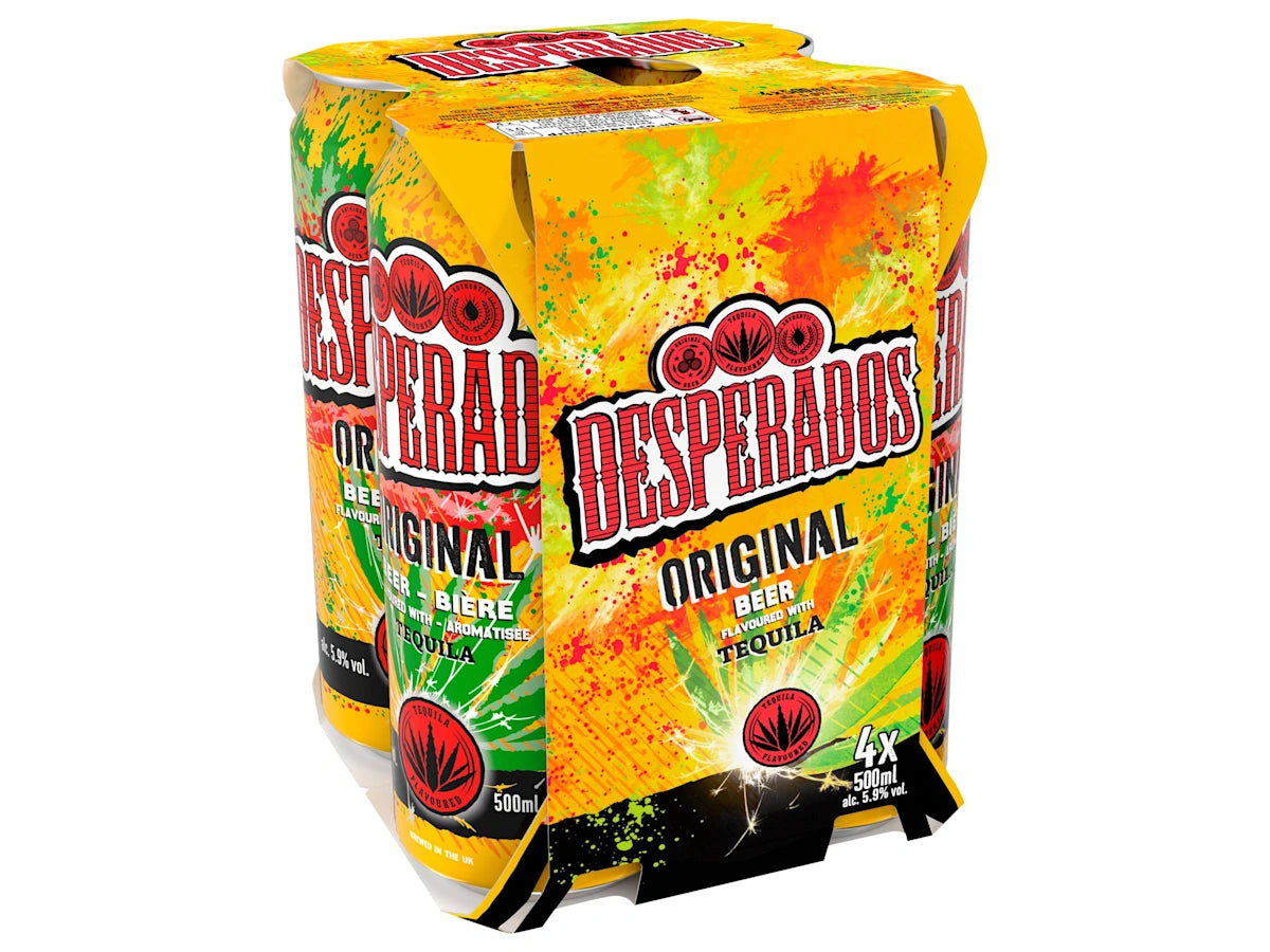 Desperados Tequila Lager Beer 4 x 500ml Cans