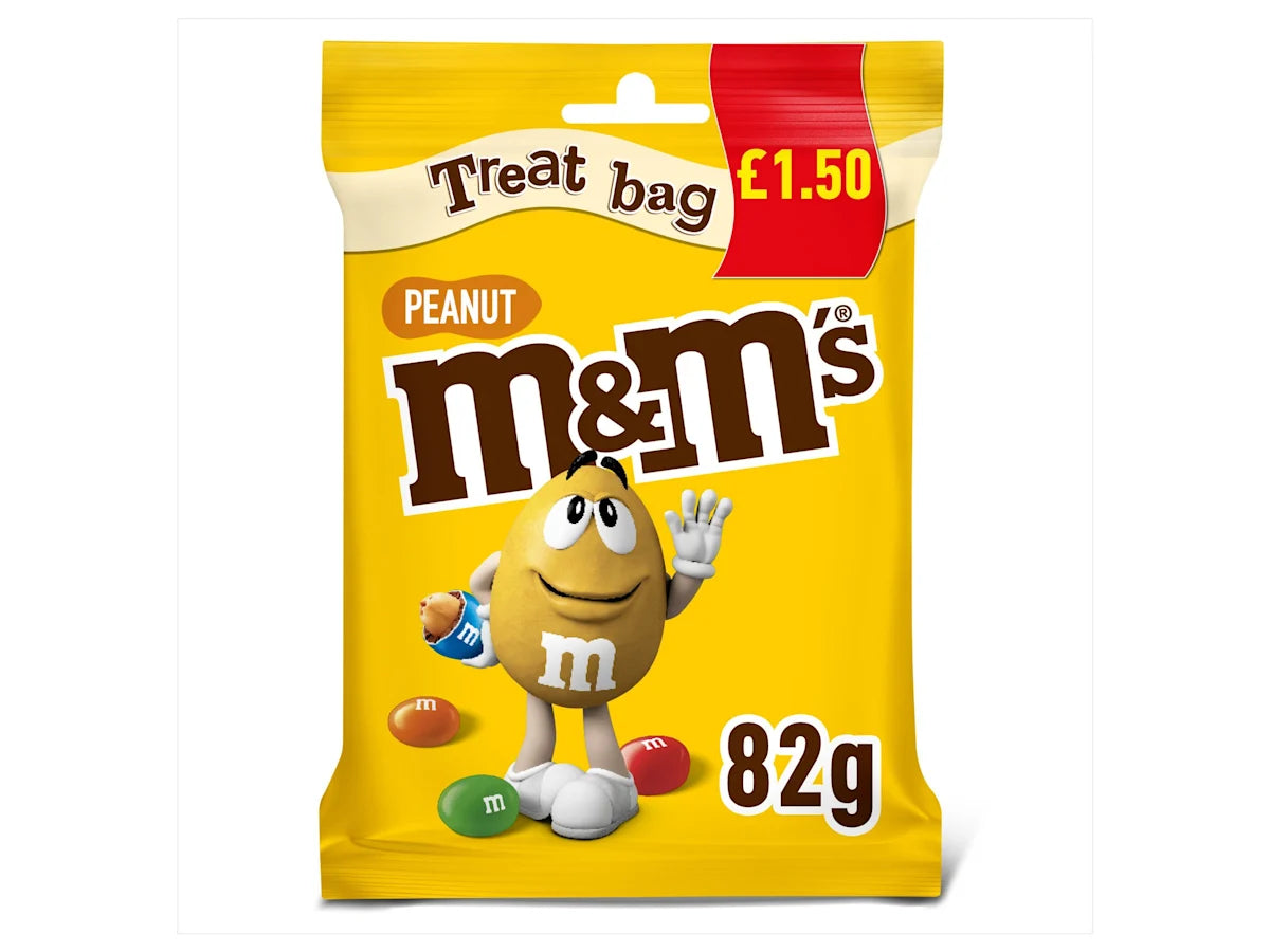 M&M's Crunchy Peanut & Milk Chocolate Bites Treat Bag 82g